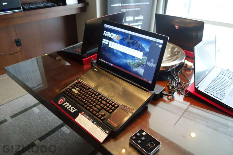 Illustration for article titled This Gaming Laptop With a Mechanical Keyboard Is So Gleefully Insane